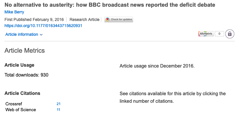 Example landing page with Cited-by display